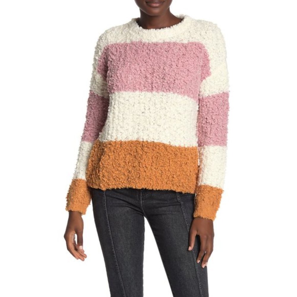 NWT Nordstrom Absolutely Cotton Stripe Sweater